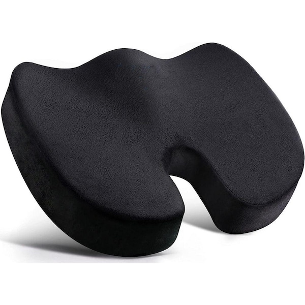 Black Memory Foam U-Shaped Orthopedic Ergonomic Pressure Relief