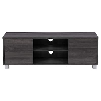 Costway 47 in. Deep Taupe TV Stand Fits TV's up to 55 in. with Storage  HW65216 - The Home Depot