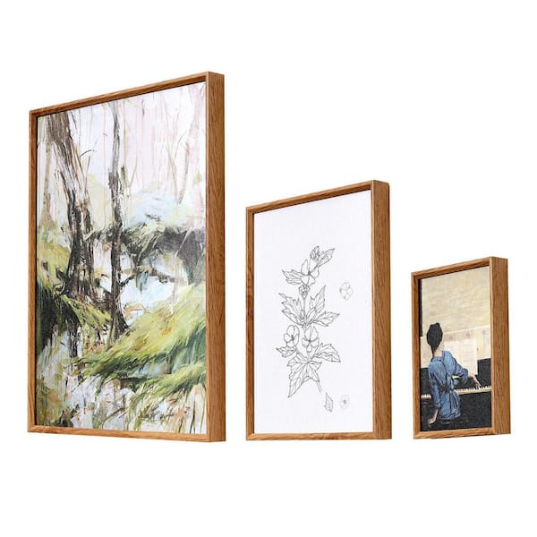 SKYSHALO Wall Art Prints, Gallery Wall Prints 16-Pieces Framed Abstract Poster Graphic Print, 0.98 in. x 11.42 in.