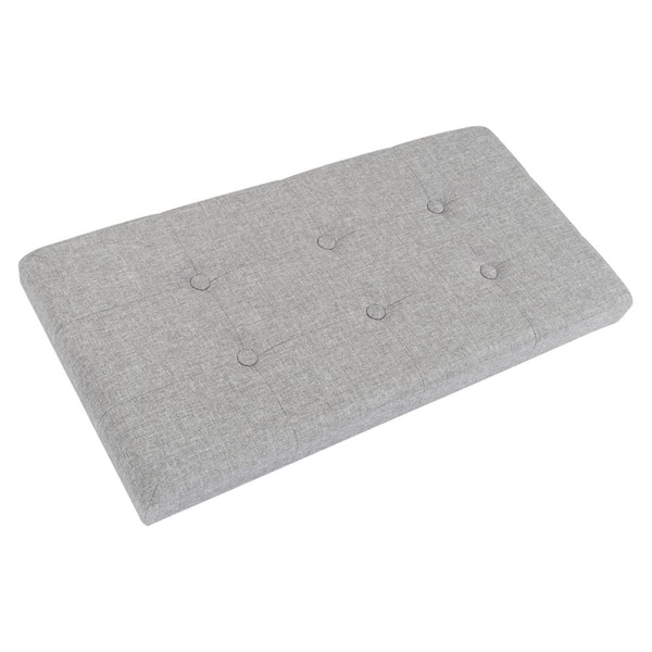 Lavish Home 30-in. Folding Storage Ottoman, Gray