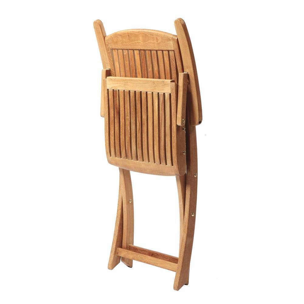 Colorado Honey Teak Folding Outdoor Armchair