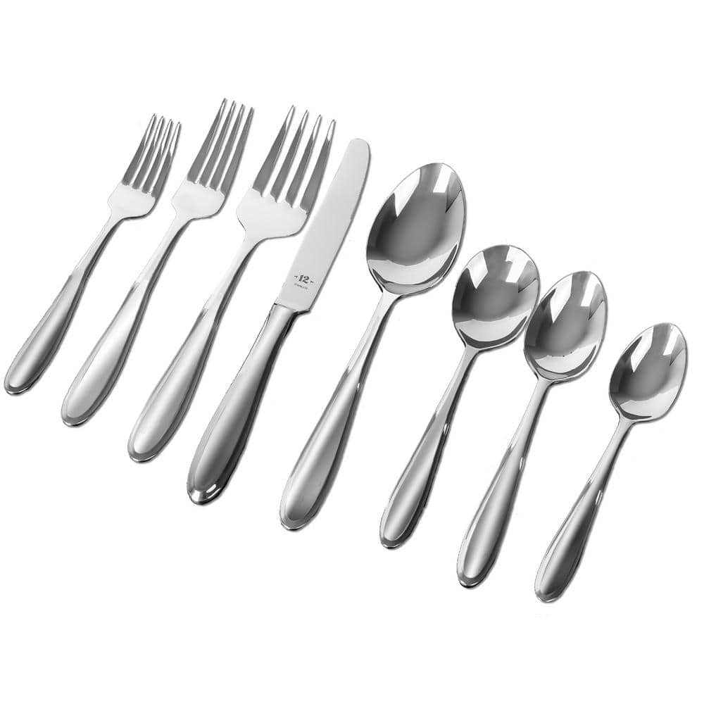 DecorRack Dinner Spoons, Stainless Steel Table Spoons, Flatware (Set of 12)