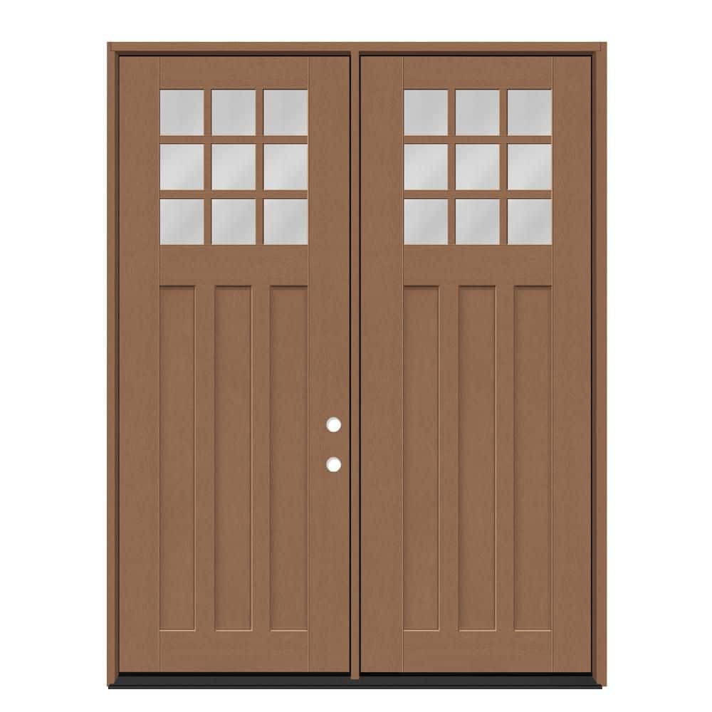 Regency 72 in. x 96 in. 1/4 9L-SDL Clear Glass LHIS Autumn Wheat Fiberglass Double Prehung Front Door with 4-9/16 Jamb price history on PriceWatchPro