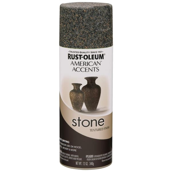 12 oz. Stone Creations Gray Stone Textured Finish Spray Paint (6-pack)