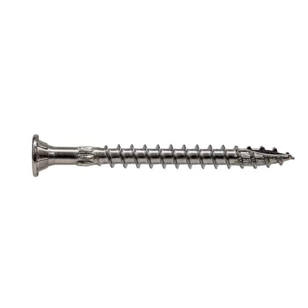 Simpson Strong-Tie 0.276 in. x 4 in. T-50 6-Lobe, Washer Head, Strong-Drive SDWS Timber Screw, Type 316 Stainless Steel (30-Pack)