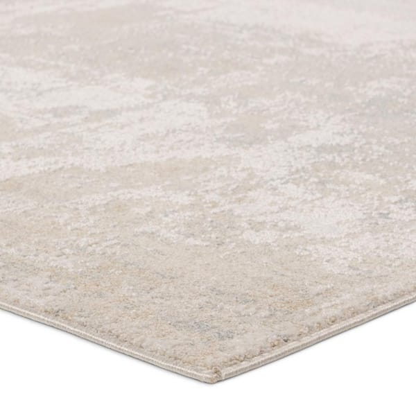 Brochan 6 X 9 Abstract Gray/Cream Area Rug