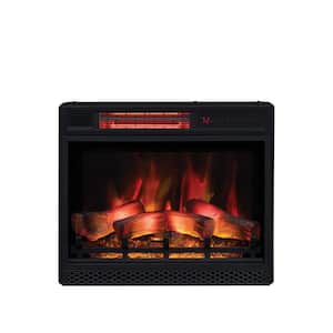 23 in. Ventless Infrared Electric Fireplace Insert with Safer Plug