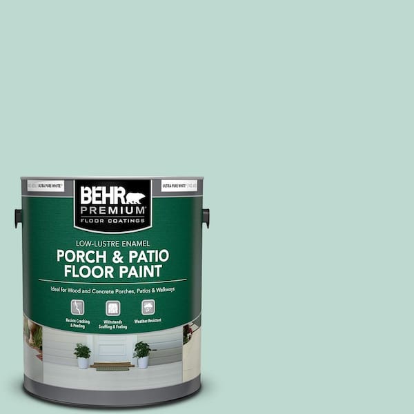 BEHR PREMIUM 1 gal. #M440-2 Serene Breeze Low-Lustre Enamel Interior/Exterior Porch and Patio Floor Paint