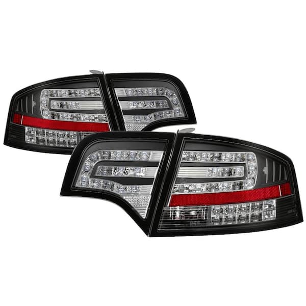Spyder Auto Audi A4 4Dr 06-08 LED Tail Lights Black 5029287 The Home  Depot