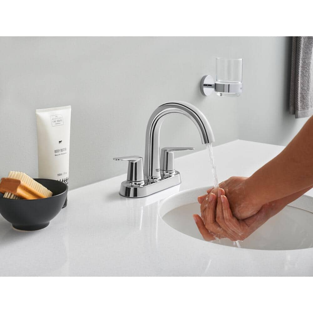 Veletto Starlight Chrome 2-Handle 4" Centerset Bathroom Faucet