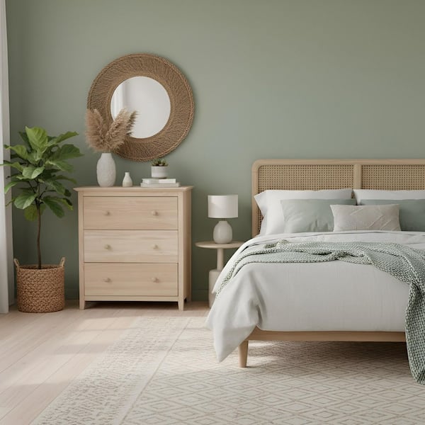 Brooklyn 3-Drawer Unfinished Wood Chest of Drawers