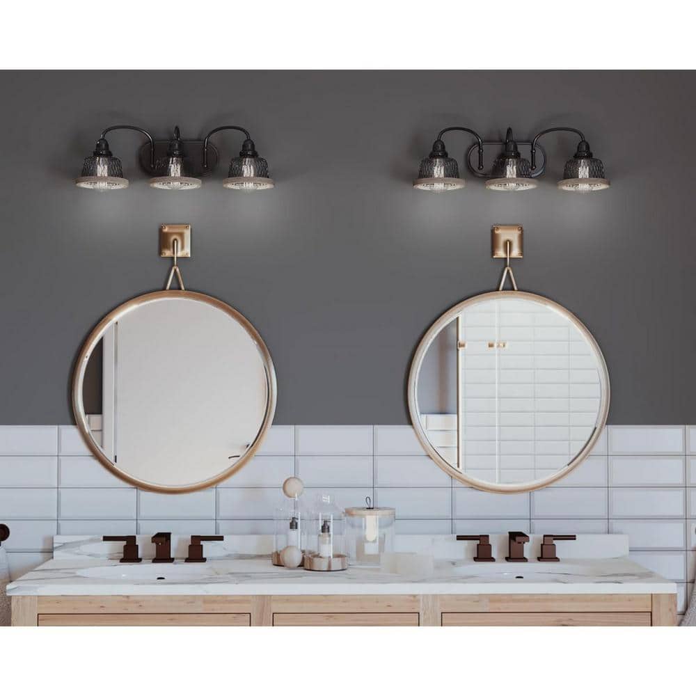 Tilley Collection 23 in. 3-Light Antique Bronze Coastal Bathroom Vanity Light price history on PriceWatchPro
