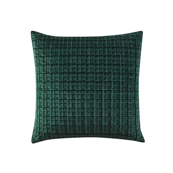 Alice Evergreen Polyester 18" Square Decorative Throw Pillow 18X18"