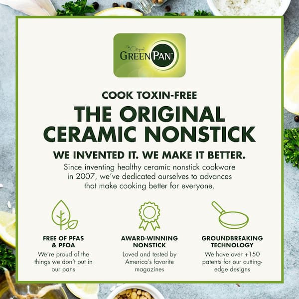 GreenPan Chatham Healthy Ceramic Nonstick 2.5 qt. Saucepan with