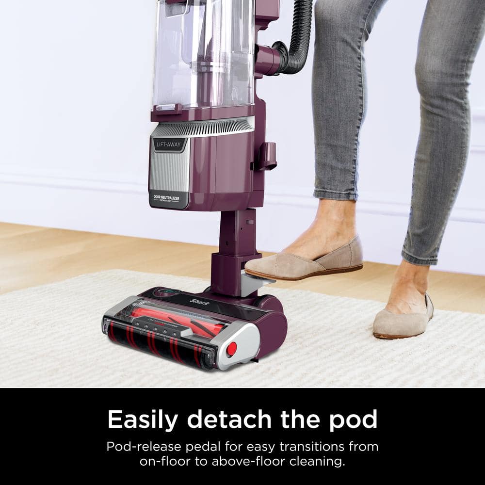 Wine Purple Lightweight Convertible Upright Vacuum with HEPA Filter