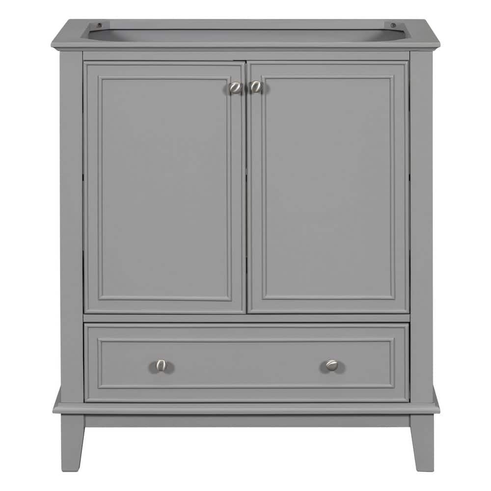 30 in. Bath Vanity Cabinet without Top in Gray with Doors and Drawer price history on PriceWatchPro
