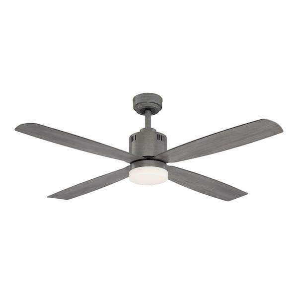 Kitteridge 52 in. LED Indoor Greywood Ceiling Fan with Light Kit