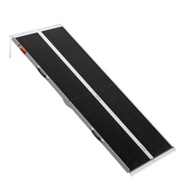 7FT Seamless Non-Slip Aluminum Wheelchair Ramp for Home Steps, Portable Handicap Ramp for Doorways
