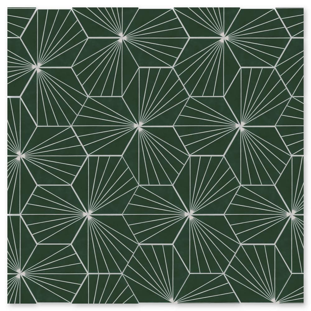 Spark C Summer Multi-color / Matte 8 in. x 9 in. Cement Handmade Floor and Wall Tile (Box of 8 / 2.98 sq. ft.) price history on PriceWatchPro