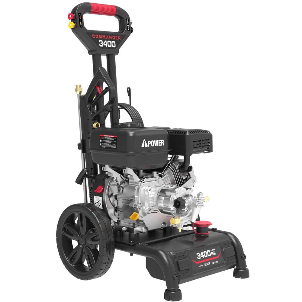 3400 PSI 2.4 GPM Cold Water Gas Pressure Washer With 212cc OHV Engine Single Handle With 4 QC Nozzles price history on PriceWatchPro