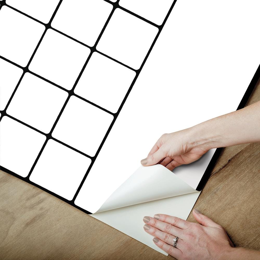 Large Black and White Dry Erase Wall Calendar
