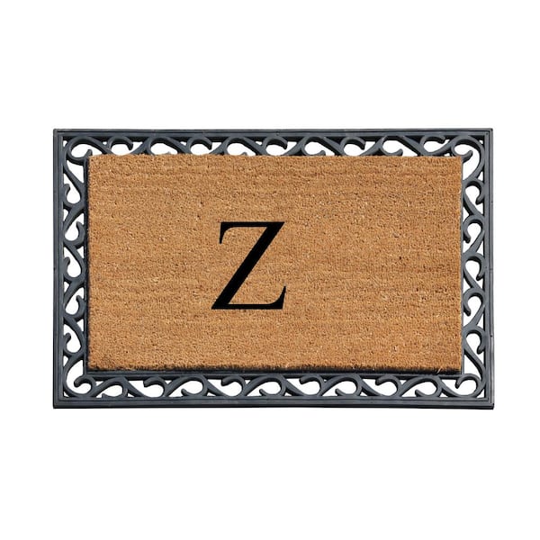 Unbranded A1HC First Impression 24 in. x 36 in. Rubber Tray Door Mat-Monogrammed Z