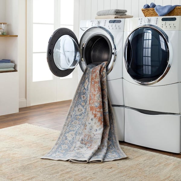 Livabliss Hadley Grey 8 ft. x 10 ft. Indoor Machine-Washable