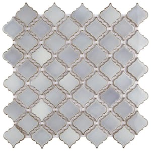 Hudson Tangier Grey Eye 12-3/8 in. x 12-1/2 in. Porcelain Mosaic Tile (11.0 sq. ft./Case)