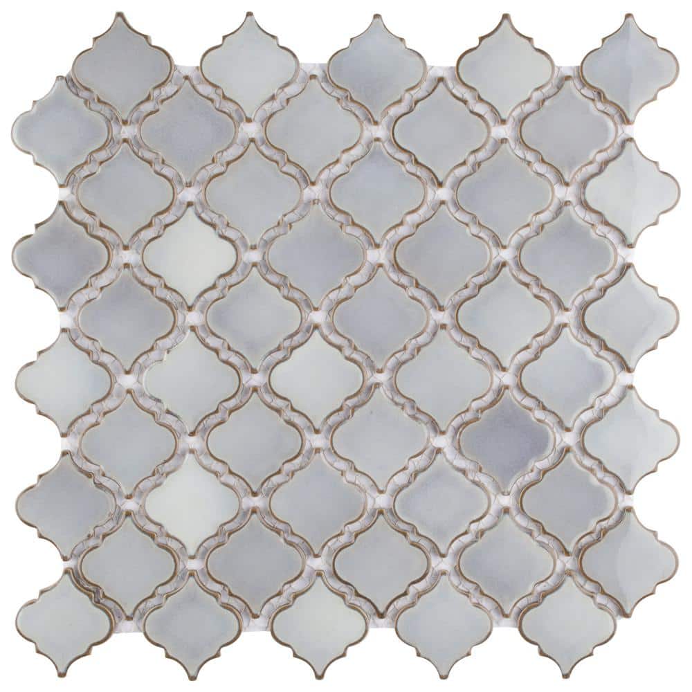 Hudson Tangier Grey Eye 12 in. x 12 in. Porcelain Floor and Wall Mosaic Tile (11.0 sq. ft./Case) price history on PriceWatchPro
