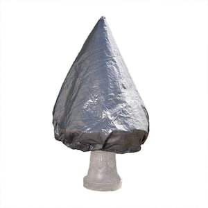 Small 38 in. H x 44 in. Dia Gray Tiered Water Fountain Cover