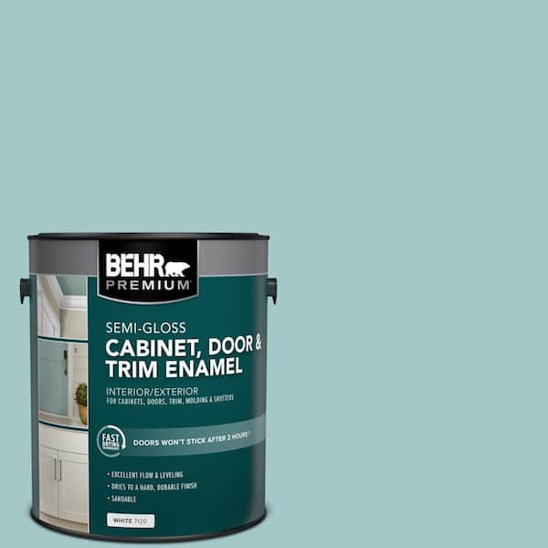 BEHR PREMIUM 1 gal. #PPU13-10 Ocean Boulevard Semi-Gloss Enamel Interior/Exterior Cabinet, Door & Trim Paint