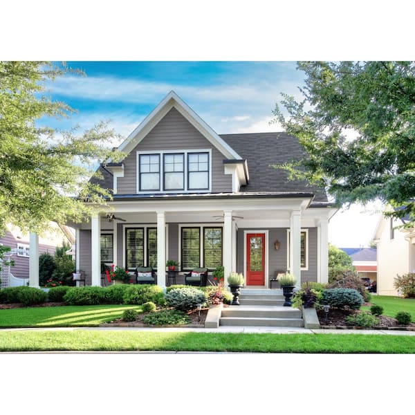 Hardie Plank HZ5 8.25 in. x 144 in. Statement Collection Night Gray Cedarmill Fiber Cement Lap Siding