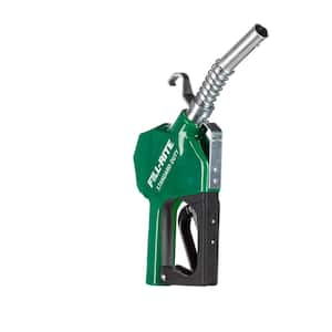 SDN075GAN 3/4" 3-14.5 GPM (11-55 LPM) Automatic Diesel Fuel Nozzle with Hook (Green)