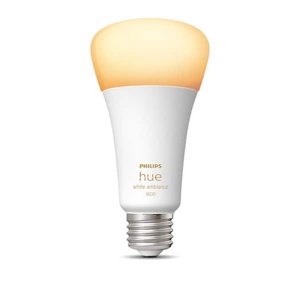 Supersonische snelheid Aanstellen lekkage Philips Hue White Ambiance A21 100W Equivalent Dimmable Smart LED Light  Bulb with Bluetooth 562990 - The Home Depot