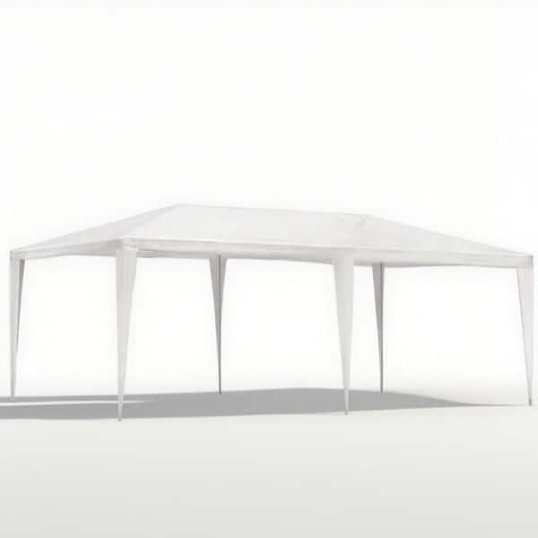 Signe 10 ft. x 20 ft. White Wedding Party Tent Canopy Marquee without Sidewalls