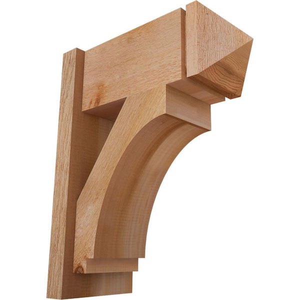 Ekena Millwork 8 in. x 22 in. x 18 in. Imperial Arts and Crafts Rough Sawn Western Red Cedar Outlooker