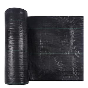 6.5 ft. x 300 ft. Heavy-Duty PP Woven Weed Barrier Soil Erosion Control and UV Stabilized