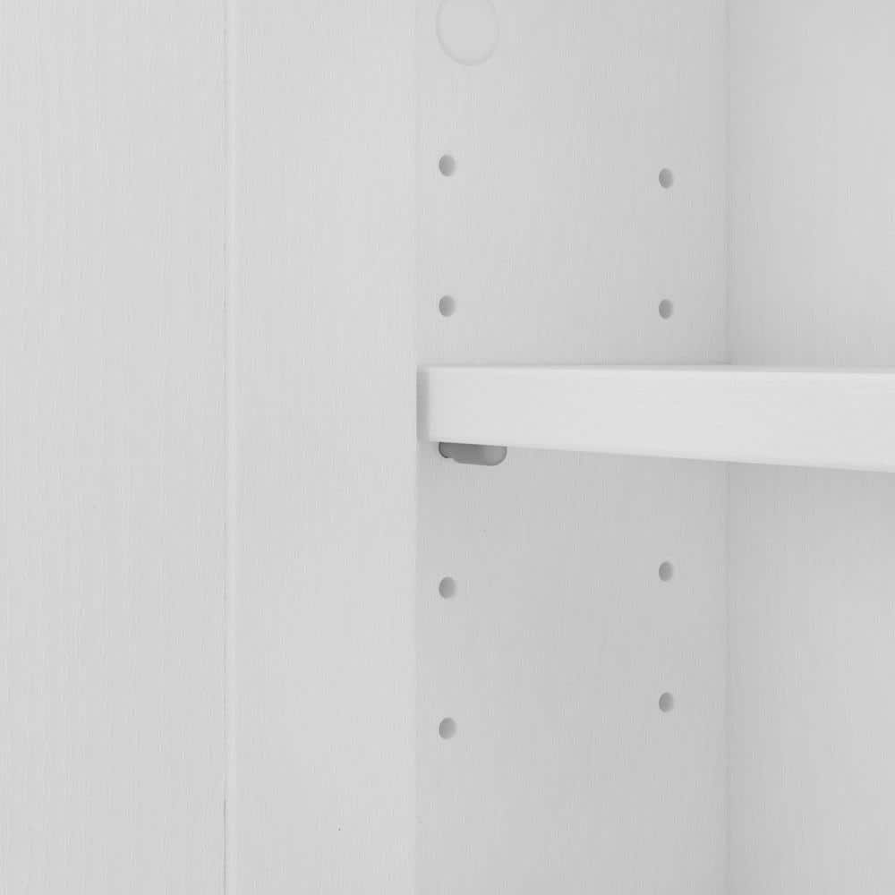 White Ash Farmhouse Wall-Mount Medicine Cabinet with Mirror