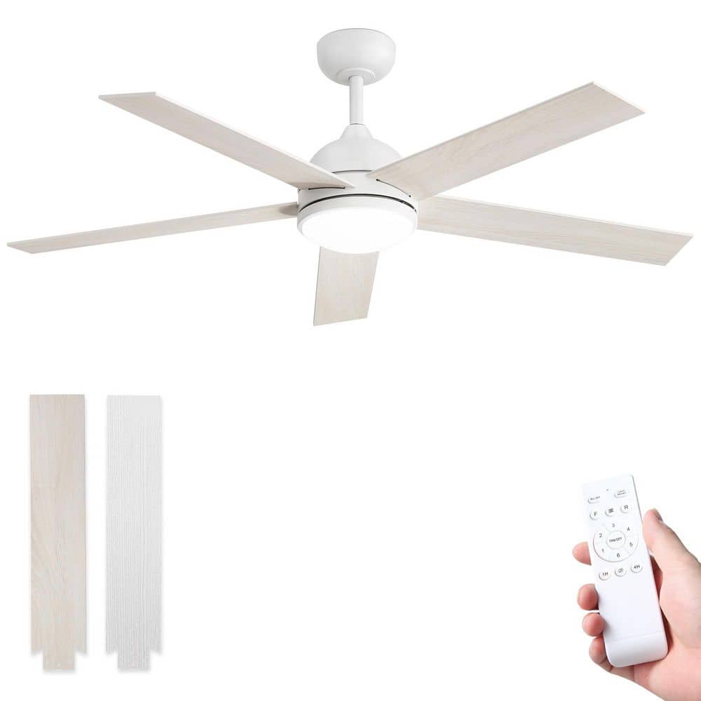 42 in. White Indoor/Outdoor Downrod Mount Standard Ceiling Fans with Lights and Remote, Quiet Reversible DC Motor price history on PriceWatchPro