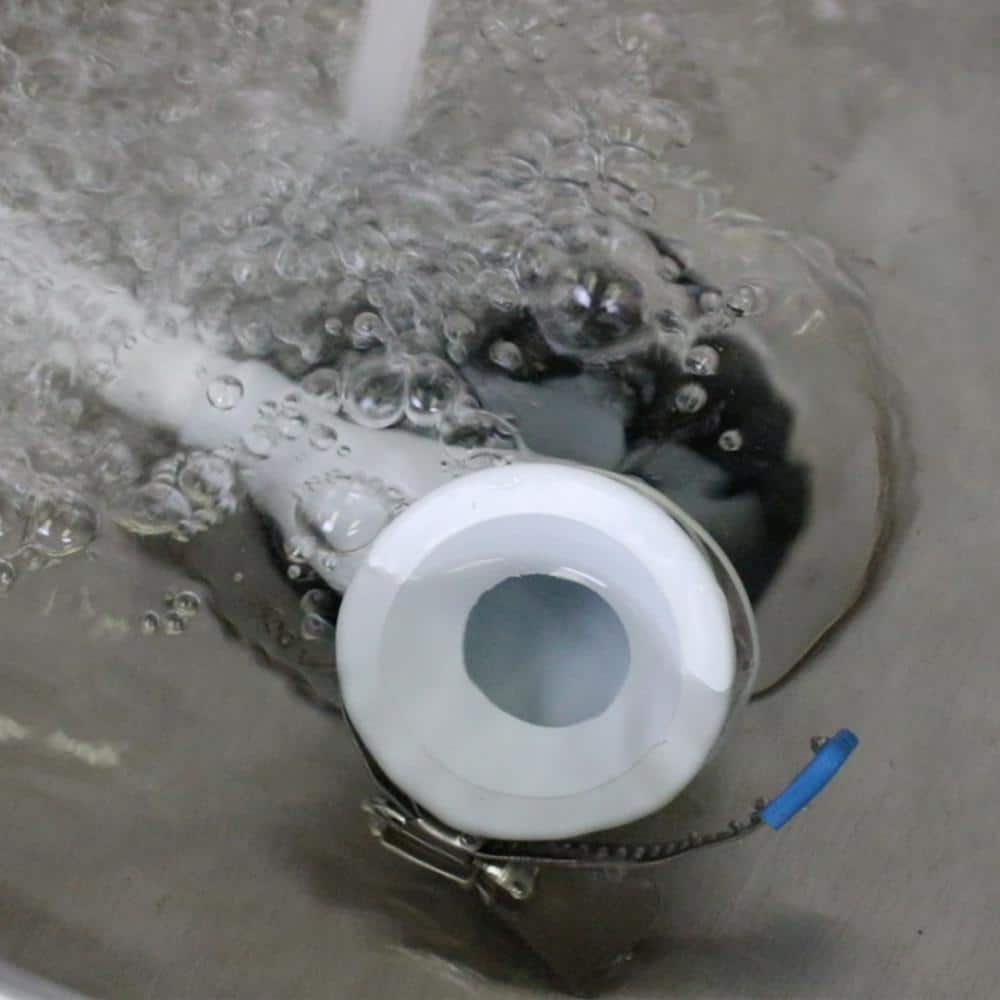 White Handheld Wall Mounted Jet Shower Head with Hose