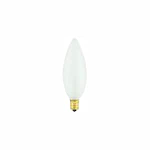 40-Watt Warm White Light B10 (E12) Candelabra Screw Base Dimmable Frost Incandescent Light Bulb, 2700K (50-Pack)