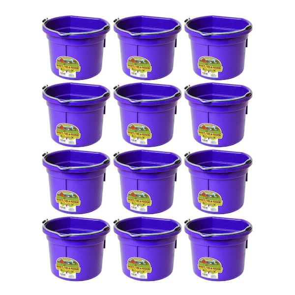 Little Giant Purple 2 Gal. All Purpose Plastic Bucket (12-Pack)