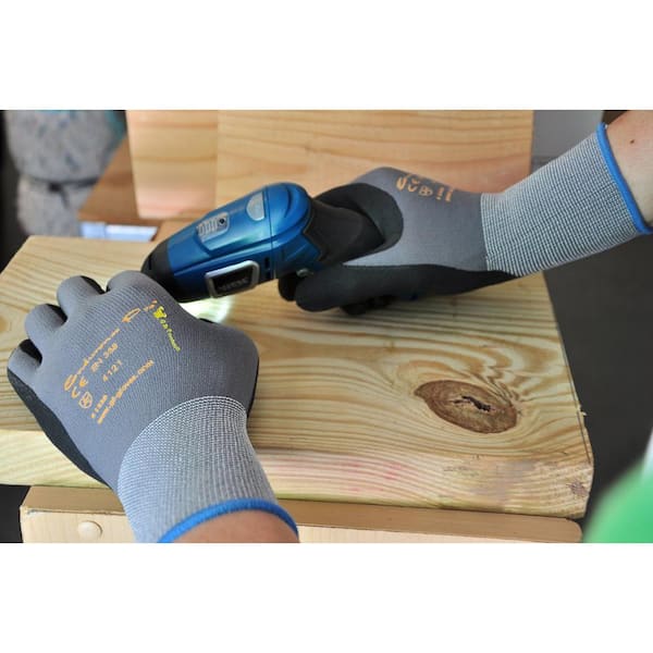 General Purpose Work Gloves: Small, Nitrile Coated, Nylon 45-101-S