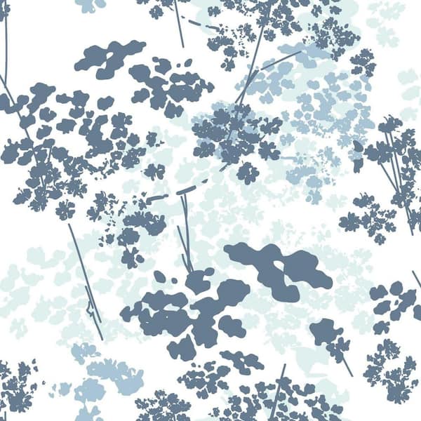 RoomMates 28.18 sq. ft. Queen Anne'S Lace Peel and Stick Wallpaper