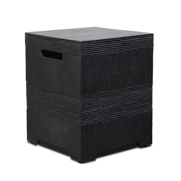 16'' Square Magnesium Oxide Outdoor Propane Tank Cover in Dark Gray