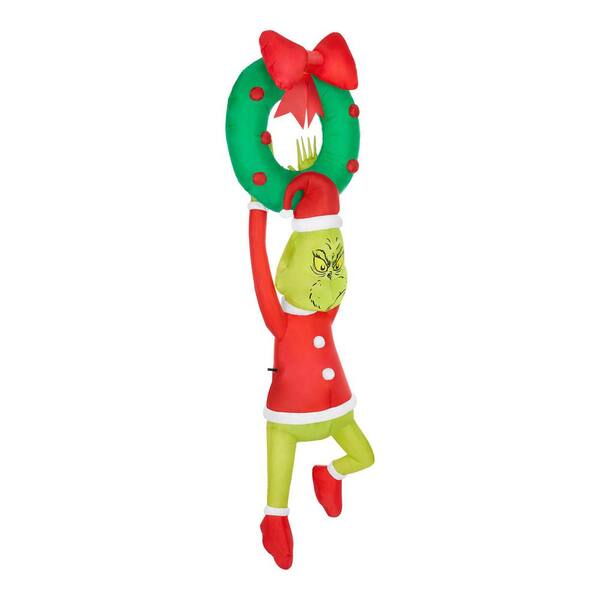 Dr. Seussn4 ft Grinch Hanging shops From Wreath Holiday Inflatable