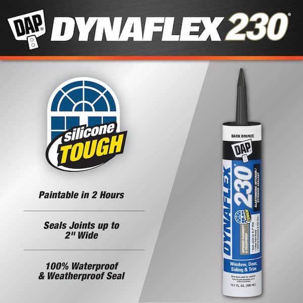Dynaflex 230 10.1 oz. Dark Bronze Premium Exterior/Interior Window, Door and Trim Sealant (12-Pack)