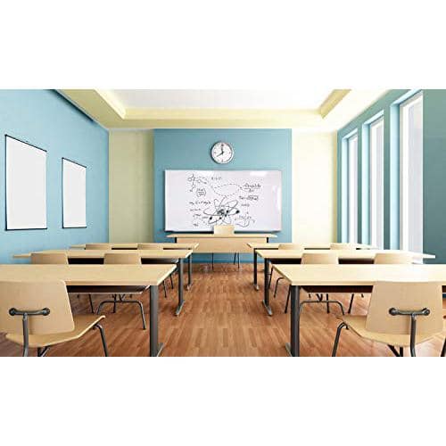 Ghent Dry-Erase Whiteboard, 48 1/2 x 96 1/2, Wood Frame With Brown Finish  - Zerbee