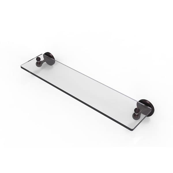 Allied Brass Sag Harbor Collection 22 in. Glass Vanity Shelf with Beveled  Edges in Antique Bronze SG-1-22-ABZ The Home Depot