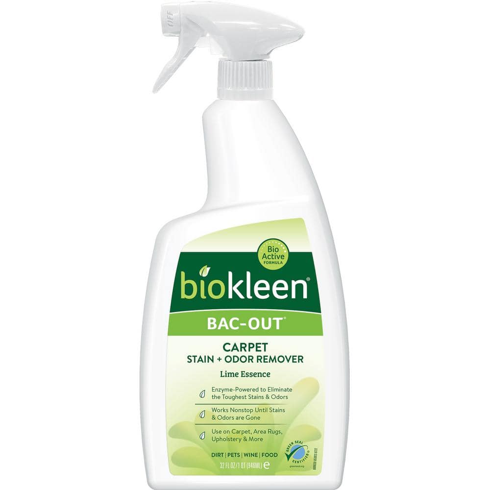 Biokleen Bac-Out Pet Stain Remover - Spray & Gallon Refill - Enzymatic,  Natural, Destroys Stains & Odors Safely, for Pet Stains on Carpets 